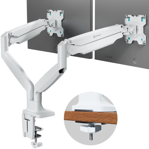 Кронштейн для мониторов Onkron G200 белый 13&amp;quot;-32&amp;quot; макс.18кг настольный поворот и наклон верт.перемещ.
