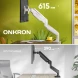 Кронштейн для мониторов Onkron G200 белый 13&amp;quot;-32&amp;quot; макс.18кг настольный поворот и наклон верт.перемещ.