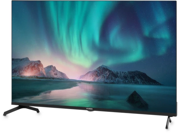 Телевизор LED Hyundai 43&amp;quot; H-LED43BU7006 Android TV Frameless Metal черный 4K Ultra HD 60Hz DVB-T DVB-T2 DVB-C DVB-S DVB-S2 USB WiFi Smart TV