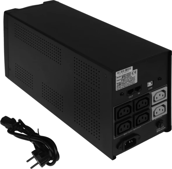 Источник бесперебойного питания Powercom Imperial IMD-2000AP 1200Вт 2000ВА черный