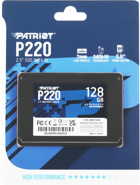 Накопитель SSD Patriot SATA-III 128GB P220S128G25 P220 2.5&amp;quot;