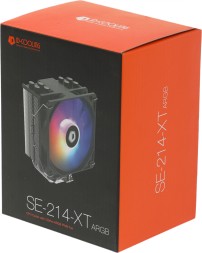 Устройство охлаждения(кулер) ID-Cooling SE-214-XT ARGB Soc-AM5/AM4/1151/1200/1700 черный 4-pin 16-29dB Al+Cu 180W 810gr Ret