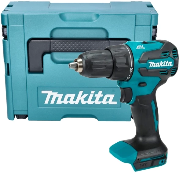 Дрель-шуруповерт Makita DHP490SF1J аккум. патрон:быстрозажимной (кейс в комплекте)