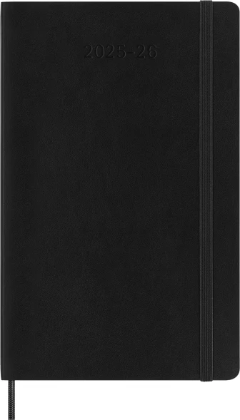 Ежедневник Moleskine ACADEMIC SOFT Large 130х210мм датир.18мес 592стр. мягкая обложка черный