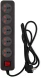 Сетевой фильтр Buro 500UNH-1.8-BG 1.8м (5 розеток) черный/серый (коробка)