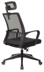 Кресло Бюрократ MC-201-H черный TW-01 TW-11 сетка/ткань с подголов. крестов. пластик