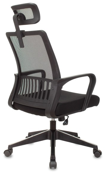 Кресло Бюрократ MC-201-H черный TW-01 TW-11 сетка/ткань с подголов. крестов. пластик