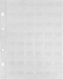 Файлы Silwerhof Create пвх 130мкм (упак.:5шт)для монет (48 ячеек)