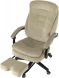 Кресло руководителя Бюрократ T-9950MSG-F Fabric песочный Light-21 крестов. пластик подст.для ног