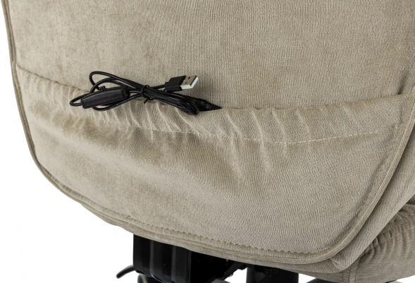 Кресло руководителя Бюрократ T-9950MSG-F Fabric песочный Light-21 крестов. пластик подст.для ног