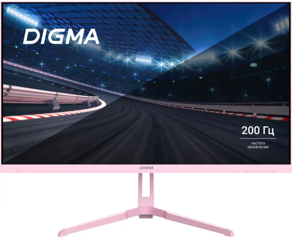 Монитор Digma 23.8&amp;quot; Overdrive 24P410F розовый IPS LED 2ms 16:9 HDMI матовая 300cd 178гр/178гр 1920x1080 200Hz G-Sync FreeSync DP FHD USB 3.7кг