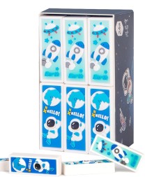 Набор ластиков Deli 71133-P 110x62x47мм ПВХ ассорти картон.кор. (24шт)