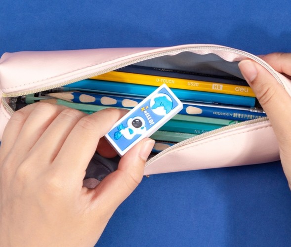 Набор ластиков Deli 71133-P 110x62x47мм ПВХ ассорти картон.кор. (24шт)