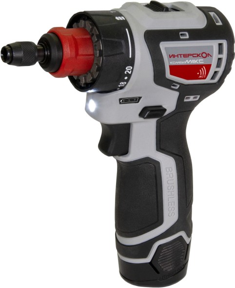 Дрель-шуруповерт Интерскол ДА-10/12В 36 аккум. патрон:быстрозажимной (687.2.2.77)