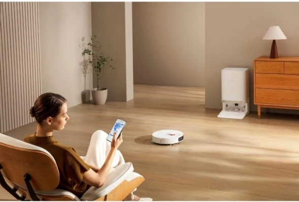 Пылесос-робот Xiaomi Robot Vacuum X20+ EU 75Вт белый