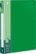Папка с 80 прозр.вклад. Бюрократ -BPV80GRN A4 пластик 0.8мм торц.карм с бум. встав зеленый