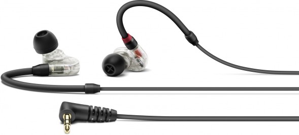 Наушники вкладыши Sennheiser IE 100 PRO 1.3м прозрачный/черный проводные в ушной раковине (508941)