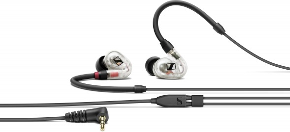 Наушники вкладыши Sennheiser IE 100 PRO 1.3м прозрачный/черный проводные в ушной раковине (508941)