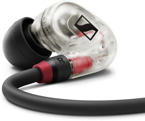 Наушники вкладыши Sennheiser IE 100 PRO 1.3м прозрачный/черный проводные в ушной раковине (508941)