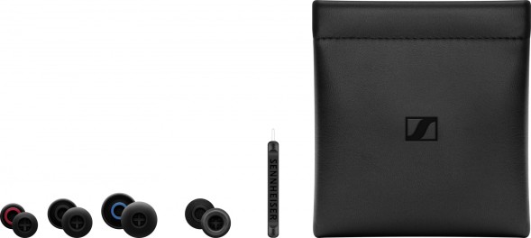 Наушники вкладыши Sennheiser IE 100 PRO 1.3м прозрачный/черный проводные в ушной раковине (508941)