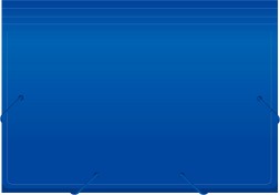 Портфель Бюрократ -BPR6BLUE 6 отдел. A4 пластик 0.7мм синий