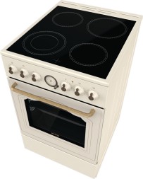 Плита Электрическая Gorenje GECS5B70CLI бежевый стеклокерамика (без крышки)