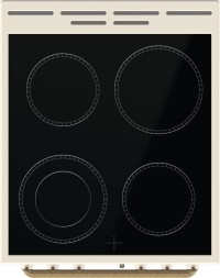 Плита Электрическая Gorenje GECS5B70CLI бежевый стеклокерамика (без крышки)