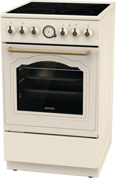 Плита Электрическая Gorenje GECS5B70CLI бежевый стеклокерамика (без крышки)