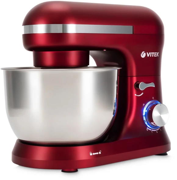 Миксер планетарный Vitek VT-PM0111 1500Вт вишневый