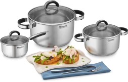 Кастрюля Rondell Brando RDS-1805 5.1л. d=24см (с крышкой) стальной