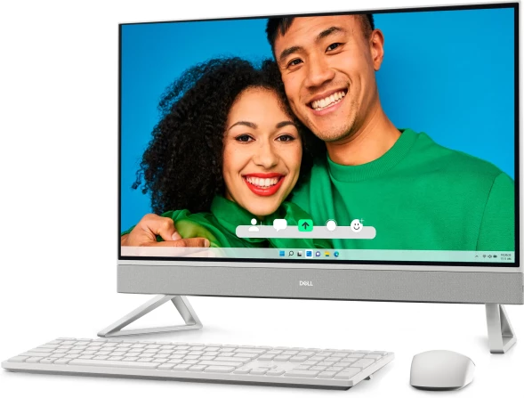 Моноблок Dell Inspiron 7730 27&amp;quot; Full HD Core 7 150U (1.8) 16Gb SSD1Tb Graphics CR Windows 11 Pro GbitEth WiFi BT 90W клавиатура мышь Cam серебристый 1920x1080