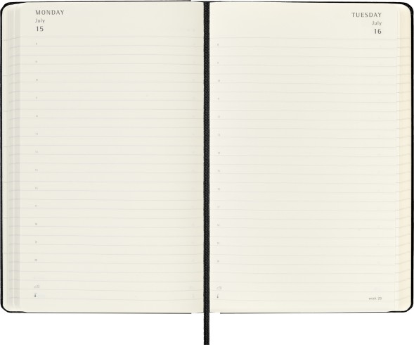 Ежедневник Moleskine ACADEMIC Large 130х210мм датир.18мес 592стр. черный