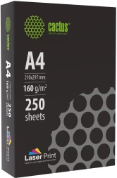 Бумага Cactus CS-LPA4160250 A4/160г/м2/250л./белый CIE170% для лазерной печати