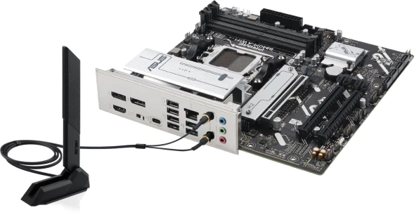 Материнская плата Asus PRIME B840M-A WIFI SocketAM5 AMD B840 4xDDR5 mATX AC`97 8ch(7.1) 2.5Gg RAID+HDMI+DP