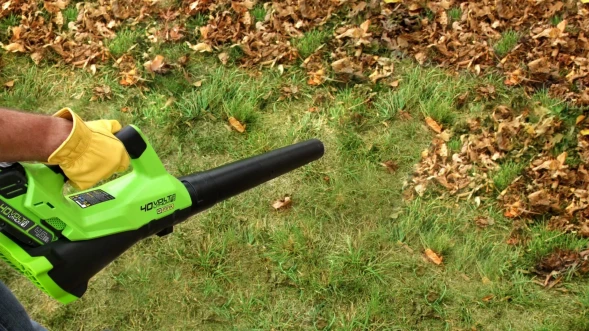Воздуходувка Greenworks G40AB пит.:от аккум. зеленый