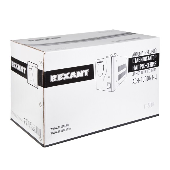 Стабилизатор напряжения Rexant АСН-10 000/1-Ц 9.7кВА однофазный серый (11-5007)