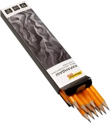 Карандаш ч/г Silwerhof Daily Basic 2мм HB шестигран. дерево коробка/европод. (12шт) ластик