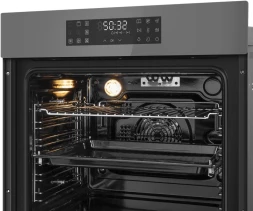 Духовой шкаф Электрический Maunfeld EOEH7614LGR серый