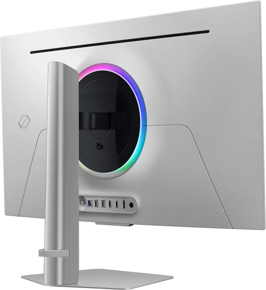 Монитор Samsung 32&amp;quot; Odyssey OLED G8 LS32DG800SIXCI серебристый OLED LED 16:9 HDMI M/M TV матовая HAS Piv 250cd 178гр/178гр 3840x2160 240Hz FreeSync Premium Pro DP 4K USB 8.4кг