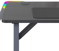 Стол игровой Cactus CS-GTZ-BK-RGB столешница ДСП черный каркас черный 127x76x63.5см
