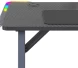 Стол игровой Cactus CS-GTZ-BK-RGB столешница ДСП черный каркас черный 127x76x63.5см
