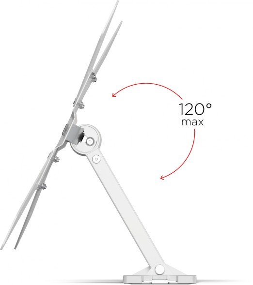Кронштейн для телевизора Holder LCD-5520-B белый 32&amp;quot;-55&amp;quot; макс.45кг настенный поворотно-выдвижной и наклонный