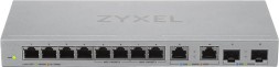 Коммутатор Zyxel XGS1010-12-ZZ0102F (L2) 8x1Гбит/с 2x2.5Гбит/с 2SFP+ неуправляемый