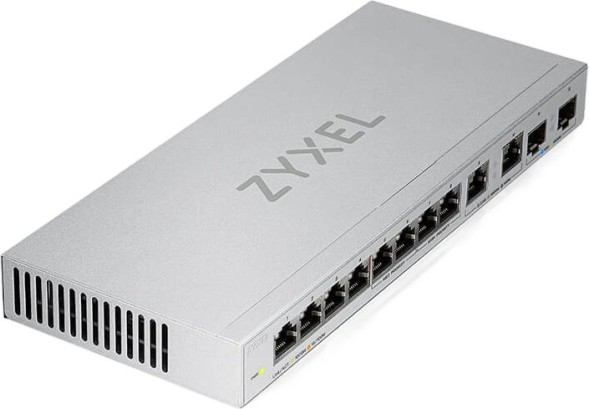 Коммутатор Zyxel XGS1010-12-ZZ0102F (L2) 8x1Гбит/с 2x2.5Гбит/с 2SFP+ неуправляемый