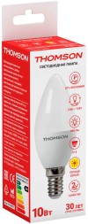 Лампа светодиодная Thomson TH-B2017 10Вт цок.:E14 свеча 220B 3000K св.свеч.бел.теп. Candle (упак.:1шт)