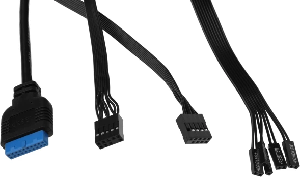 Корпус Accord ACC-ZCU1B черный без БП mATX 5x120mm 2xUSB3.0 1xUSB3.1 audio bott PSU