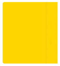 Папка-скоросшиватель Бюрократ Люкс -PSL20A5YEL A5 прозрач.верх.лист пластик желтый 0.14/0.18