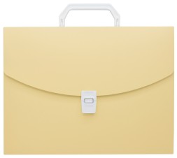 Портфель Бюрократ Pastel PASTPP01YEL 1 отдел. A4 пластик 0.7мм желтый