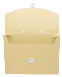 Портфель Бюрократ Pastel PASTPP01YEL 1 отдел. A4 пластик 0.7мм желтый