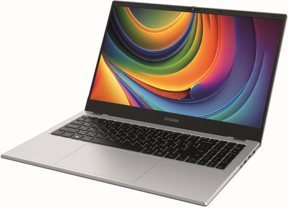 Ноутбук Digma EVE C5802 N-series N100 8Gb SSD256Gb Intel UHD Graphics 15.6&amp;quot; IPS FHD (1920x1080) Windows 11 Pro silver WiFi BT Cam 5900mAh (DN15N1-8CXW01)